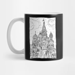 Dark and Gritty Onion Dome Cathedral Mug